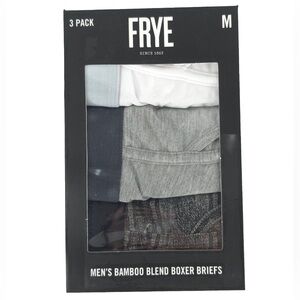 NWB‎ FRYE MENS 3 PK BAMBOO BLEND BOXER BRIEFS Ultrasoft SMALL, MEDIUM